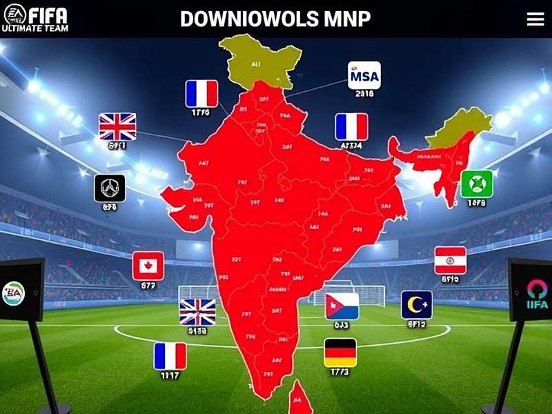 FIFA Mobile Ultimate Team download distribution map across India